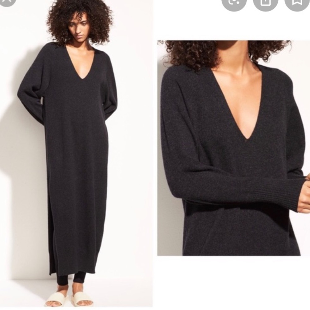 Vince Side Slit Sweater Dress M